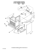 CONTAINER PARTS Diagram and Parts List for GC900QPPQ4  Whirlpool Trash Compactor