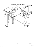PANEL AND CONTROL Diagram and Parts List for TU8750XXP0  Whirlpool Trash Compactor