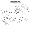 TOP VENTING PARTS, MISCELLANEOUS PARTS Diagram and Parts List for KEBC101KWH03  KitchenAid Wall Oven