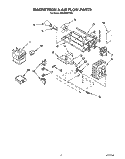 MAGNETRON AND AIR FLOW Diagram and Parts List for RM980PXYN0  Whirlpool Microwave Oven Combo