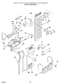 AIR FLOW AND RESERVOIR Diagram and Parts List for KSSC36MHS00  KitchenAid Refrigerator