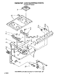 COOKTOP AND MANIFOLD, LIT/OPTIONAL Diagram and Parts List for SF0100SRW1  Whirlpool Range