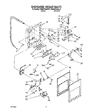 DISPENSER FRONT Diagram and Parts List for KSRS27QAWH07  KitchenAid Refrigerator