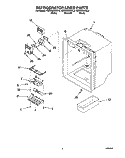 REFRIGERATOR LINER Diagram and Parts List for KBRS22KGBL2  KitchenAid Refrigerator