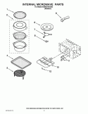 INTERNAL MICROWAVE PARTS Diagram and Parts List for KEMS378SSS03  KitchenAid Microwave Oven Combo