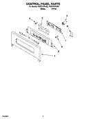 CONTROL PANEL PARTS Diagram and Parts List for YGSC278PJQ2  Whirlpool Microwave Oven Combo