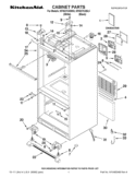 CABINET PARTS Diagram and Parts List for KFIS27CXBL3  KitchenAid Refrigerator