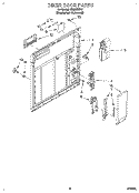 INNER DOOR Diagram and Parts List for DU8960XY0  Whirlpool Dishwasher