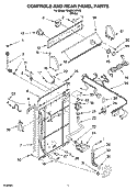 Part Location Diagram of 3957843 Whirlpool Dial, Timer