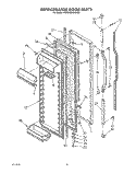 REFRIGERATOR DOOR Diagram and Parts List for KSRS22DWAL00  KitchenAid Refrigerator