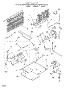 UNIT Diagram and Parts List for KTRS19MGAL00  KitchenAid Refrigerator