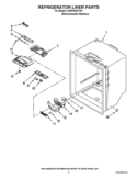 REFRIGERATOR LINER PARTS Diagram and Parts List for GX5FHDXVY08  Whirlpool Refrigerator