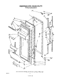 REFRIGERATOR DOOR Diagram and Parts List for ED22MMXRWR0  Whirlpool Refrigerator