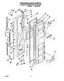 Part Location Diagram of 2170582 Whirlpool TRIM-DOOR