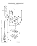 POWERSCREW AND RAM (KCC151) Diagram and Parts List for KCC150  KitchenAid Trash Compactor