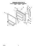 FREEZER DOOR, OPTIONAL Diagram and Parts List for KTRS22MJBT01  KitchenAid Refrigerator