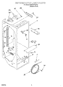REFRIGERATOR LINER Diagram and Parts List for BRS70XRANA01  Whirlpool Refrigerator