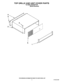 TOP GRILLE AND UNIT COVER PARTS Diagram and Parts List for KSSO42FTX16  KitchenAid Refrigerator