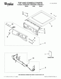 TOP AND CONSOLE PARTS Diagram and Parts List for WGD97HEXR1  Whirlpool Dryer