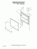 FREEZER DOOR PARTS Diagram and Parts List for EB2SHKXVD01  Whirlpool Refrigerator