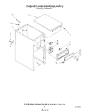 CABINET AND CONTROL Diagram and Parts List for TF4600XTP1  Whirlpool Trash Compactor