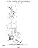 HEATER, PUMP AND LOWER SPRAYARM Diagram and Parts List for DU8000XR2  Whirlpool Dishwasher