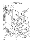 SECTION Diagram and Parts List for LET7646AW0  Whirlpool Dryer
