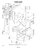 CABINET Diagram and Parts List for ET18MKXSW00  Whirlpool Refrigerator