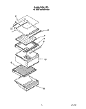 SHELF Diagram and Parts List for RS25AWXVW02  Roper Refrigerator
