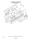 CONTROL PANEL Diagram and Parts List for RS630PXV0  Whirlpool Range
