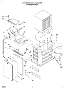 CONTAINER Diagram and Parts List for KUCS181B0  KitchenAid Trash Compactor