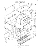 UPPER OVEN Diagram and Parts List for RE960PXKW0  Whirlpool Range