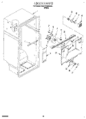LINER Diagram and Parts List for 3VET21DKBW00  Whirlpool Refrigerator