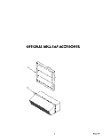 OPTIONAL WALL CAP ACCESSORIES Diagram and Parts List for SC8900EXQ0  Whirlpool Cooktop