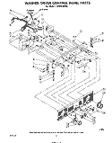 WASHER/DRYER CONTROL PANEL Diagram and Parts List for LT4905XMW0  Whirlpool Washer Dryer Combo