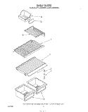 SHELF Diagram and Parts List for ET14JMXWW00  Whirlpool Refrigerator