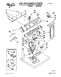 TOP & CONSOLE, LIT/OPTIONAL Diagram and Parts List for LGC6848AW1  Whirlpool Dryer