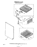 DISHRACK Diagram and Parts List for DU5040XP0  Whirlpool Dishwasher