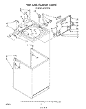 TOP AND CABINET , LITERATURE AND OPTIONAL Diagram and Parts List for LA5700XPW5  Whirlpool Washer