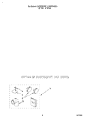 OPTIONAL Diagram and Parts List for 3CSP2761BW0  Whirlpool Dryer