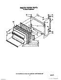 FREEZER DOOR Diagram and Parts List for RT18BKXWW01  Roper Refrigerator