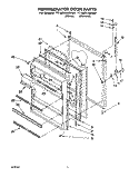 REFRIGERATOR DOOR, LIT/OPTIONAL Diagram and Parts List for TT18DKXBN00  Whirlpool Refrigerator