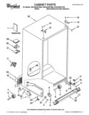CABINET PARTS Diagram and Parts List for GSC25C5EYY00  Whirlpool Refrigerator