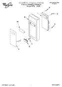 CONTROL PANEL Diagram and Parts List for MT8068SEB0  Whirlpool Microwave