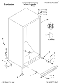 CABINET, LIT/OPTIONAL Diagram and Parts List for TVF15NRJW00  Whirlpool Freezer
