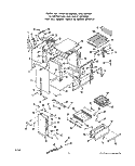 Part Location Diagram of 300767 Whirlpool Oven Bottom w/Baffle