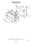 FREEZER DOOR Diagram and Parts List for ET18PKXSW04  Whirlpool Refrigerator