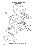 CABINET AND STIRRER Diagram and Parts List for MW8800XS0  Whirlpool Microwave