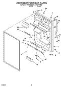 REFRIGERATOR DOOR PARTS Diagram and Parts List for CT21GKXPQ02  Crosley Refrigerator