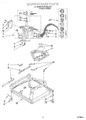 MACHINE BASE Diagram and Parts List for SAWB600JQ0  Whirlpool Washer